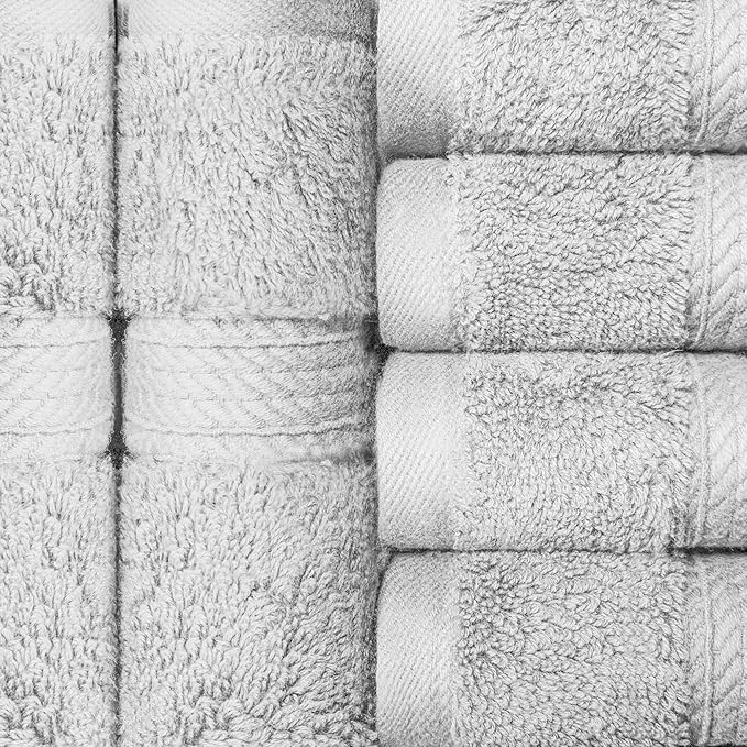 SUPERIOR Solid Egyptian Cotton Face Towel Set - Image 4