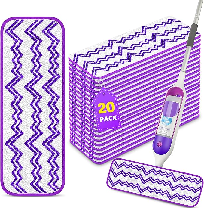 Reusable Mop Refills Pads for Swiffer PowerMop by ENSPOWAY