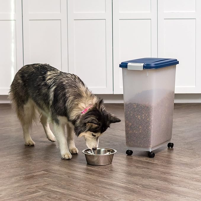 IRIS USA Airtight Dog Food Storage Container, Attachable Wheels, - Image 6