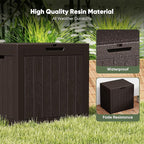 NEWBULIG 31 Gallon Deck Box, Weatherproof Resin Lockable Outdoor Storage for Secure Package Deliveries and Indoor Storage in Garden or Patio, Backyard - Image 2