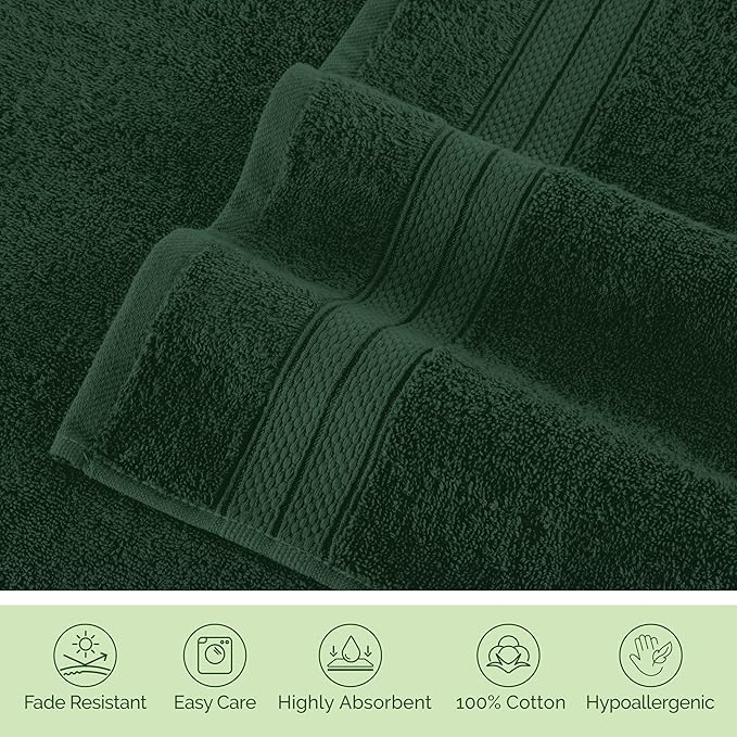 Elegant Comfort Luxury 6-Piece Towel Set, Premium Soft 100% Turkish Cotton - Image 8