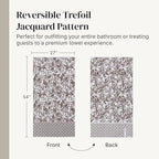 Modern Threads Trefoil Filigree 6-Piece 100% Cotton Towel Set – Reversible Yarn - Image 6