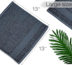 Cleanbear Extra Soft Wash Cloths Washcloths Set 6-Pack 13 x 13 Inches, Highly - Image 4