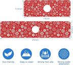 Christmas Snowflake Kitchen Sink Splash Guard Mat Absorbent Fast Drying Mat - Image 3