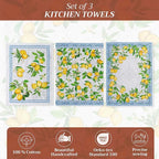 Maison d' Hermine Kitchen Towels Set of 3 100% Cotton 27.50" x 20" Reusable - Image 2