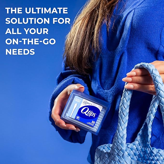 Q-tips Cotton Swabs Purse Pack Bundle, Household Essentials, Beauty & Personal - Image 3