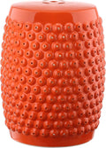 Safavieh Stella Glazed Ceramic Decorative Garden Stool, Orange by SAFAVIEH