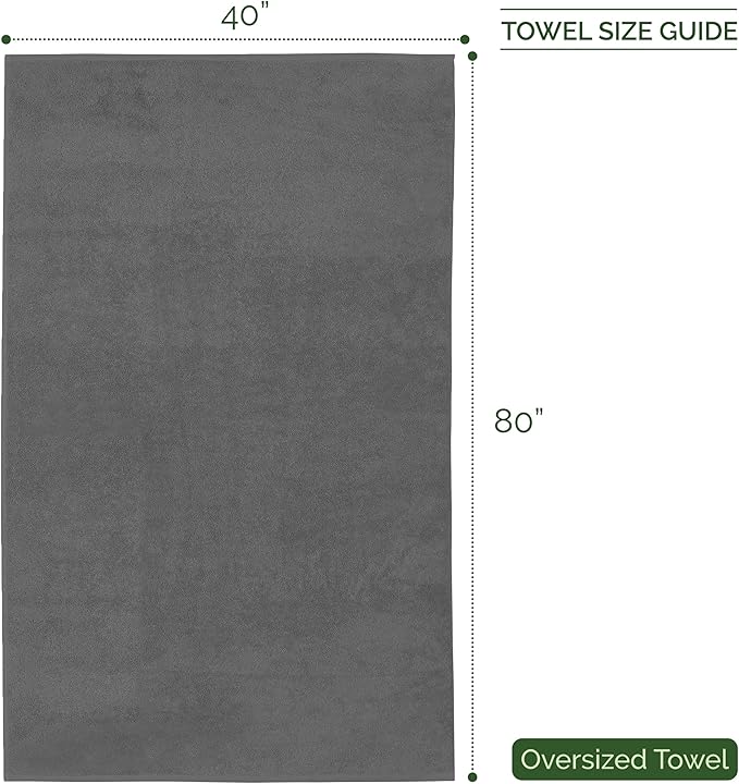 Elegant Comfort Three Line Popcorn Extra Large Luxury Bath Towel - Image 4