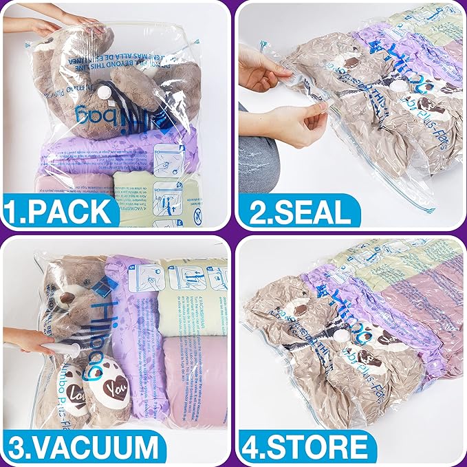 XXL Jumbo 47''X35'' Vacuum Storage Space Saver Bags Extra Large - Image 4