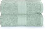 GLAMBURG Premium Cotton Oversized 2 Pack Bath Sheet 35x70-100% Pure Cotton by GLAMBURG