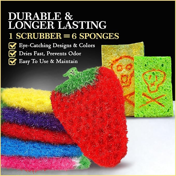 Dish Scrubbie Durable DishScrubber – Long Lasting, Non-Scratch, Odorless and - Image 6