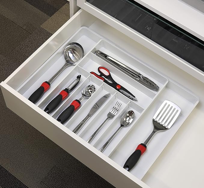 Simple Houseware Expandable & Adjustable Cutlery Drawer Organizer - Image 7