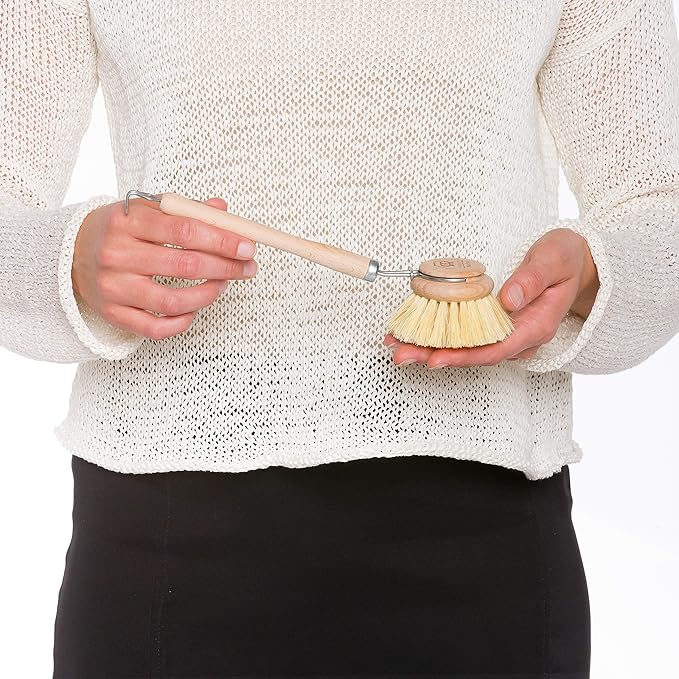 REDECKER Tampico Fiber Bristle 2-Inch All-Purpose Kitchen Dish Scrub Brush - Image 3