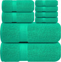 Infinitee Xclusives Luxury 100% Cotton Towel Set – 8 Piece Bathroom Towel Set – by InfiniteeXclusives