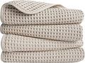 POLYTE 430 GSM Microfiber Lint Free Hand Towel, 16 x 30 in, 4 Pack by Polyte