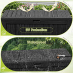 Devoko 125 Gallon Outdoor Storage Box, Waterproof Resin Deck Box for Patio Furniture, Lockable Container for Garden Cushions & Pool Supplies (Black, 125 Gallon) - Image 6