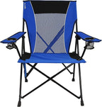 Kijaro Dual Lock Folding Camp Chairs - Versatile for Sports, Outdoors & Lawns - Locks Positions - Maldives Blue by Kijaro
