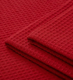 Encasa XO Kitchen Dish Towels Set | Red | Waffle Weave and Flat Hand Tea Towel - Image 8
