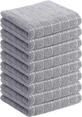 Homaxy 100% Cotton Terry Kitchen Towels, Checkered Designed, Soft and Super by Homaxy