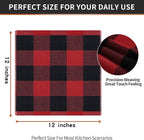 Homaxy 100% Cotton Waffle Weave Check Plaid Dish Cloths, 12 x 12 Inches - Image 6