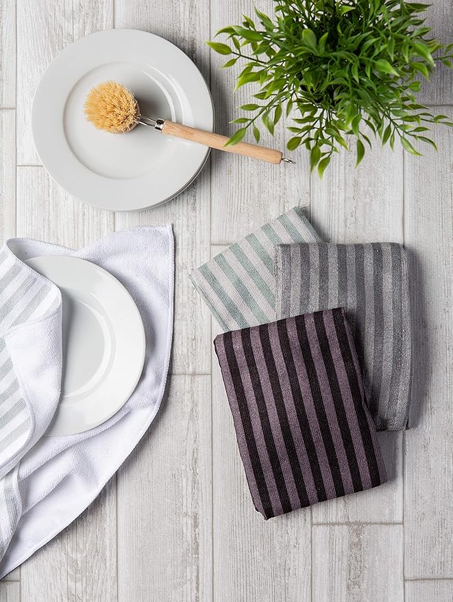 DII Cleaning Collection Multi-Purpose Microfiber, Dishtowel Set - Image 3