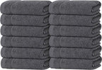 Tens Towels Pack of 12 Washcloths, 12 x 12 Inches, Lighter Weight, Quick to Dry by TensTowels