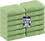 Utopia Towels Wash Cloths Set, 12 by 12 Inches, 100% Cotton Ring Spun, Highly by UTOPIATOWELS