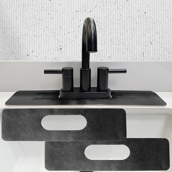 Faucet Mat Bathroom Sink Oval-Hole : AHA HOMEWARE Diatomite Rubber Bathroom by AHAHOMEWARE