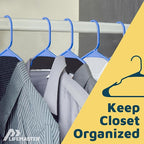 Lifemaster Plastic Clothes Hangers – Heavy Duty Hanger Set, - Image 4