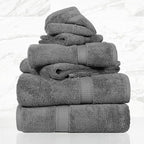 SUPERIOR Egyptian Cotton Pile 6 Piece Towel Set, Includes 2 Bath, 2 Hand - Image 2