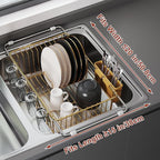 JASIWAY Sink Dish Drying Rack, Expandable Stainless Steel Dish Rack Over Sink - Image 5