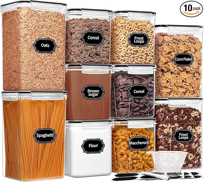 Skroam Large Airtight Food Storage Containers by Skroam