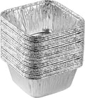 PLASTICPRO Disposable 4.25'' X 4.25 X 2'' Inch Square Aluminum Tin Foil Baking by PLASTICPRO