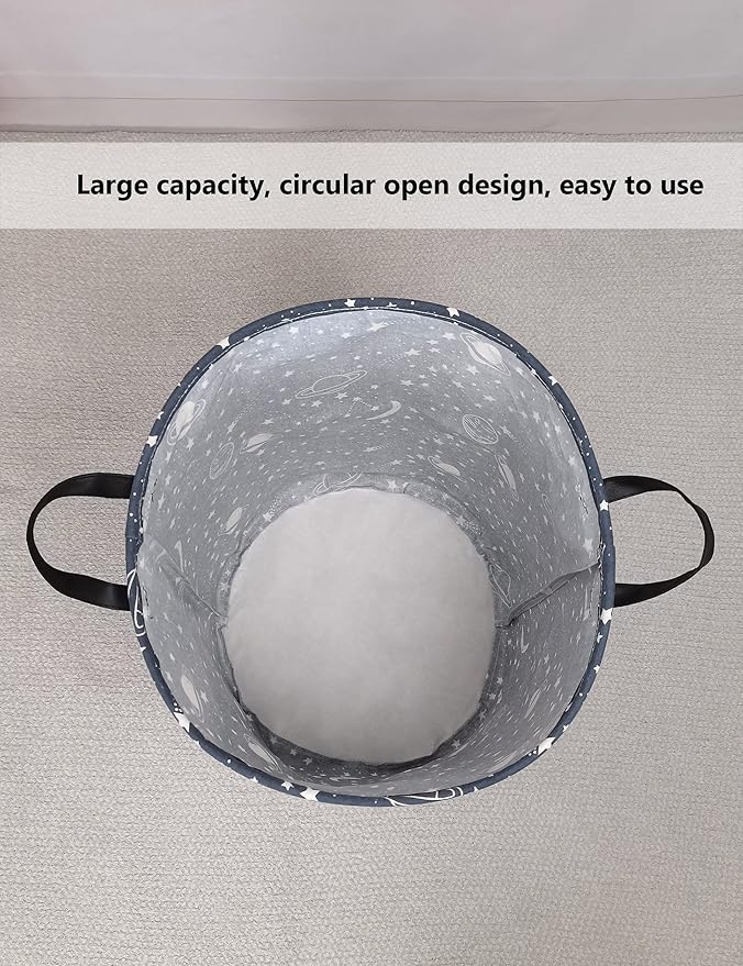 QUEENLALA Large Storage Basket, Laundry Hamper/Bathroom/Home Decor/Collapsible - Image 8