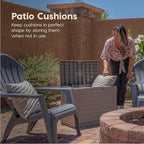 IRIS USA 35-Gallon Outdoor Deck Delivery Storage Box, Lockable & UV-Protected, Weather-Resistant Patio Storage for Cushions, Garden Tools & Packages, Waterproof Resin, Durable & Stylish Design - Beige - Image 11