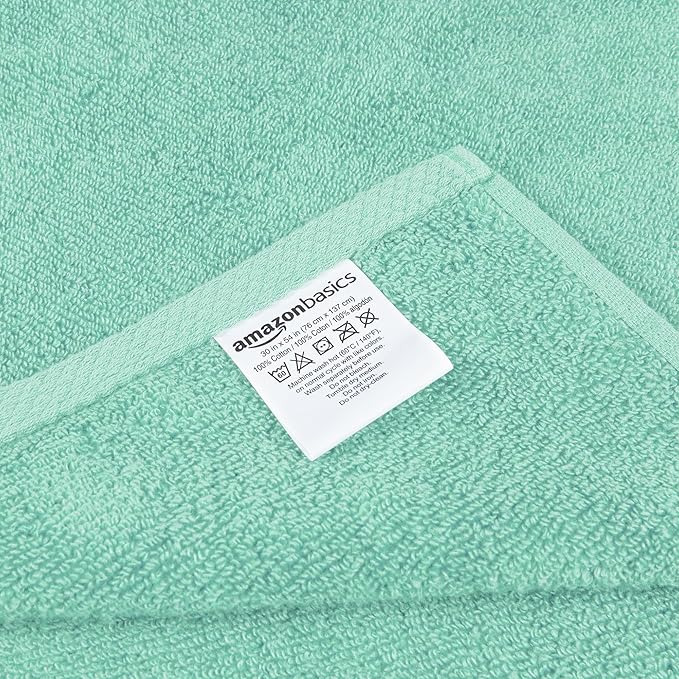 Amazon Basics Quick-Dry Lightweight Moisture Absorbing Bath Towel, 100% Cotton - Image 3