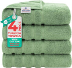 American Soft Linen Luxury 4 Piece Bath Towel Set, 600 GSM 100% Cotton Turkish by AmericanSoftLinen