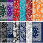 24 Pcs Microfiber Cleaning Cloth Paisley Elegant Flowers Design Glasses by Copkim