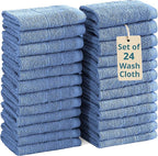 Casa Platino Blue Wash Cloths by CasaPlatino