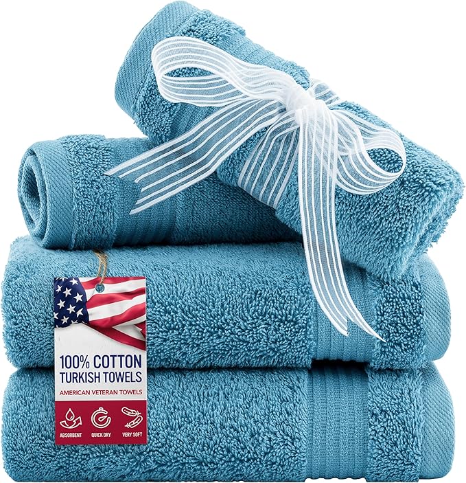 American Veteran Towel, 100% Cotton Turkish Washcloths by AmericanVeteranTowel