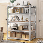 REIBII 2020LBS Garage Shelving Heavy Duty 5 Tier Storage Shelves Adjustable Metal Shelving for Basement, Warehouse, Pantry, Closet, Kitchen, Easy Assembly, 72" H x 35.55" W x 16" D, Galvanized - Image 6