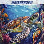 Funny Turtles Laundry Basket Oxford Cloth Ocean Animal Sea Turtle Laundry Hamper - Image 4