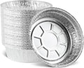 PLASTICPRO 9'' Inch Deep Round Tin Foil Pans Disposable Aluminum, Freezer & by PLASTICPRO