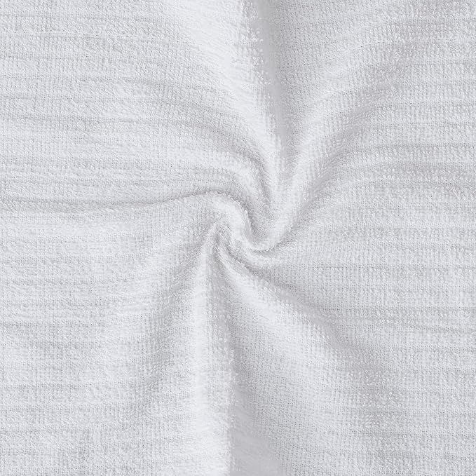 Looperry White Terry Cloth Rags 16"x19" Inches Ribbed - Image 4
