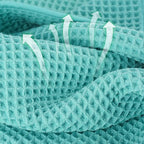 Microfiber Waffle Face Towels, 4 Pieces, Fast Drying, Lint Free 430 GSM - Image 2