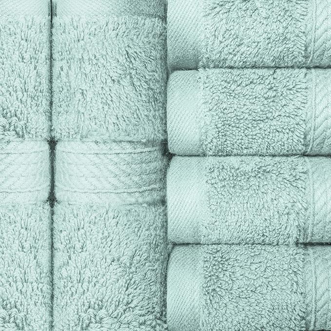 Superior Solid Egyptian Cotton Face Towel Set - Image 4