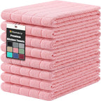 Homaxy Premium Cotton Kitchen Towels 16"x 28", Large Natural Ring Spun 390 GSM by Homaxy