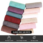 MOONQUEEN Microfiber Facial Cloths Fast Drying Washcloth 12 Pack - Image 3