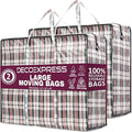 Deco Express Moving Bags with Zipper, Clothes Storage, Moving Supplies by DECO+EXPRESS
