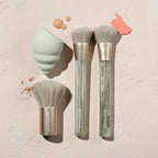 EcoTools Sea Gems Face Makeup Brush & Sponge 4 Piece Set, Eco-Friendly Makeup - Image 7
